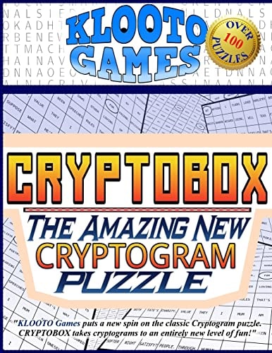 KLOOTO Games CRYPTOBOX The Amazing New Cryptogram Puzzle — Klooto KLOOTO Games