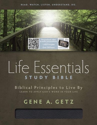 Life Essentials Study Bible, Black Bonded Leather Indexed — Holman Bible Staff