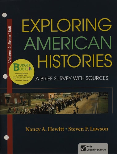 Loose-leaf Version for Exploring American Histories, Volume 2 A Brief Survey with Sources — Nancy A. Hewitt
