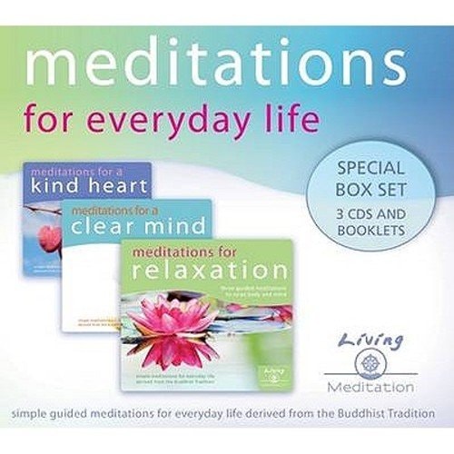 Meditations for Everyday Life Box Set: Meditations for a Kind Heart, Clear Mind, and Relaxation (Living Meditation) — Geshe Kelsang Gyatso