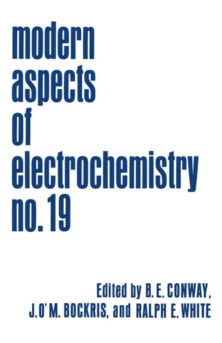 Modern Aspects of Electrochemistry — John O’M. Bockris