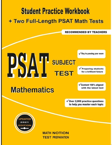 PSAT Subject Test Mathematics Student Practice Workbook + Two Full-Length PSAT Math Tests — Michael Smith