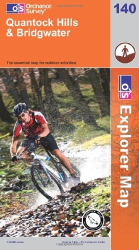 Quantock Hills & Bridgwater The Essential Map for Outdoor Activities. — Great Britain. Ordnance Survey