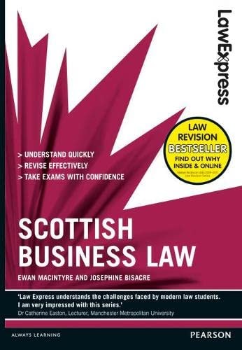 Scottish Business Law — Ewan MacIntyre