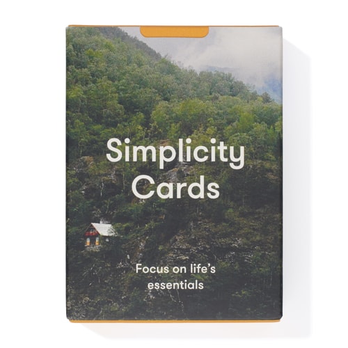 SIMPLICITY CARDS 52 Cards for Greater Serenity, Ease and Clarity — SCHOOL OF LIFE.