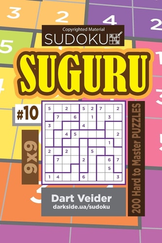Sudoku Suguru – 200 Hard to Master Puzzles 9×9 (Volume 10) — Dart Veider