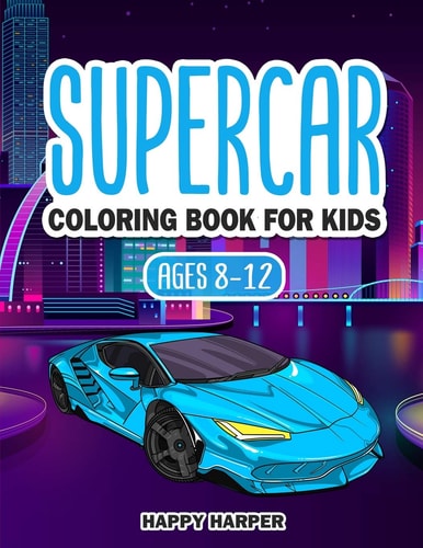 Supercar Coloring Book — Harper Hall