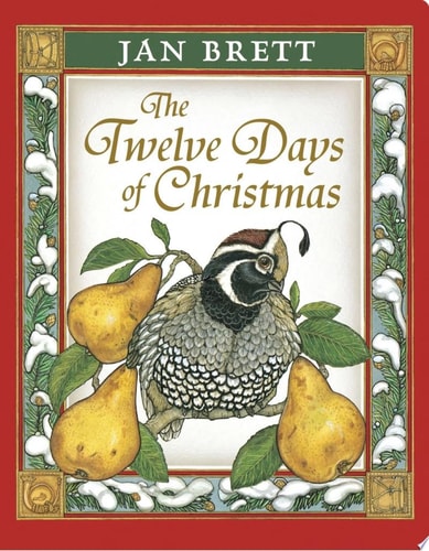 The Twelve Days of Christmas (Oversized Lap Board Book) — Jan Brett