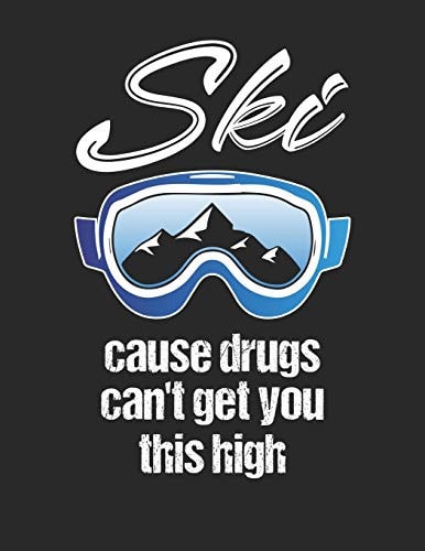 Trainingsbuch für Skifahrer Stetige Verbesserung mit diesem Trainigstagebuch ♦ Vorlage für über 100 Trainigstage ♦ Planen, üben, umsetzen ♦ A4+ Format ♦ Motiv: Ski cause drugs 10 — MSED. NOTIZBUCHER