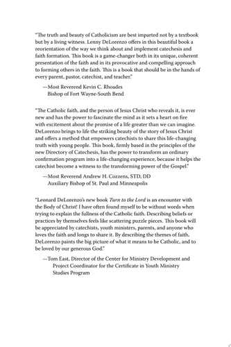 Turn to the Lord Forming Disciples for Lifelong Conversion — Leonard J DeLorenzo