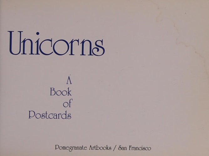 Unicorns Postcard Book — Katie Burke