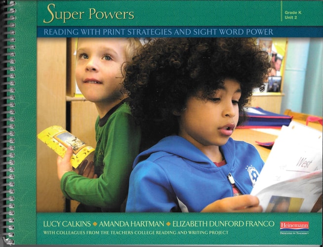 Units of Study for Teaching Reading Grade K — Lucy Calkins