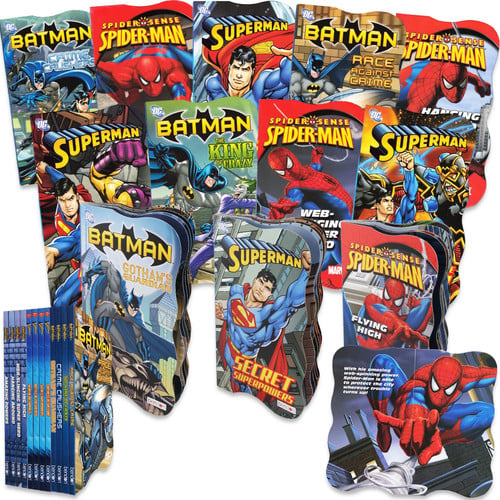 12 Superhero Books for Kids 3-5, 5-7 – Spiderman, Batman, and Superman Early Reader Super Hero Picture Books with Durable Pages | Marvel and DC Comics Story Books for Boys — Superhero Books for Kids 5-7