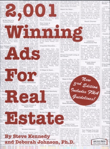2,001 Winning Ads for Real Estate — Steve Kennedy