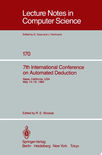 7th International Conference on Automated Deduction Proceedings — R. E. Shostak
