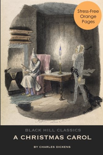 A Christmas Carol Dyslexia-Friendly Large Print on Orange Pages — Charles Dickens