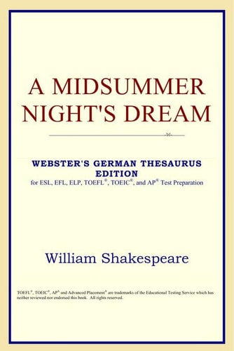 A midsummer night’s dream — William Shakespeare