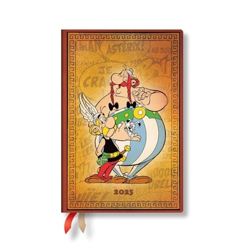 Asterix & Obelix (the Adventures of Asterix) Mini 12-Month Verso Hardback Dayplanner 2025 (Elastic Band Closure) — Paperblanks