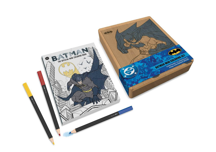 Batman Mini Coloring Set: Contains 64pp coloring book and 12 premium colored pencils — Insight Insight Editions