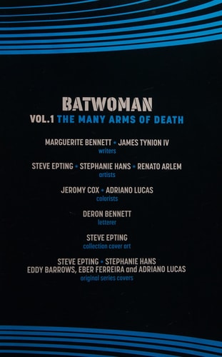 Batwoman Vol. 1: The Many Arms of Death (Rebirth) — Marguerite Bennett