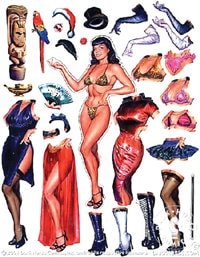 Bettie Page Dress-Up Magnet Set — Unknown