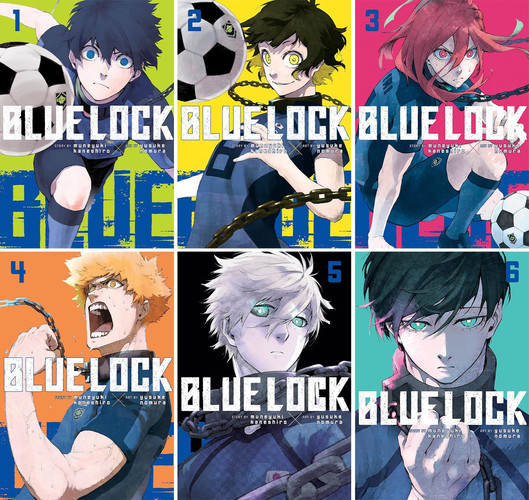Blue Lock Manga Set. Vol. 1- Vol. 6 by Muneyuki Kaneshiro — Muneyuki Kaneshiro