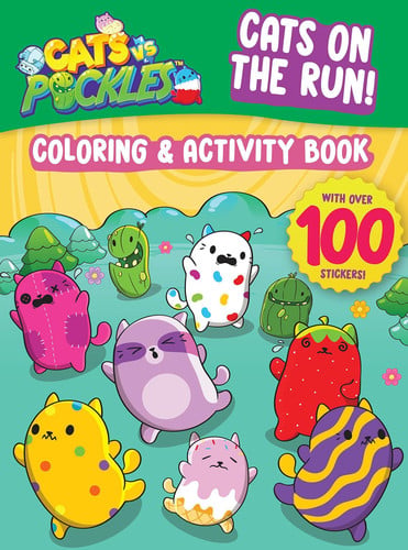CATS on the RUN! — COLORING and ACTIVITY BOOK — Curiosity Books