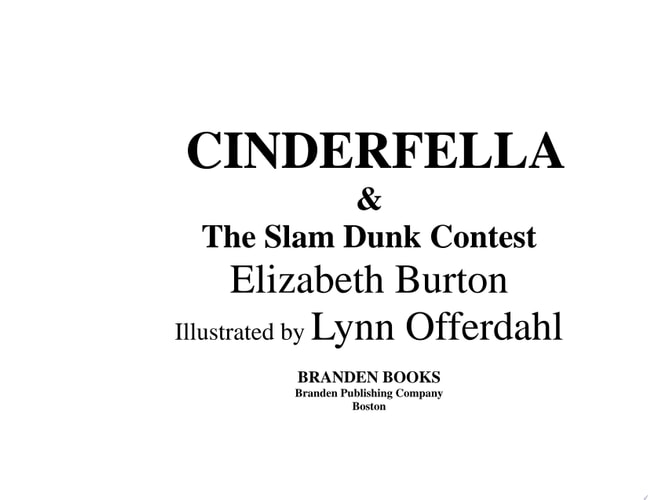 Cinderfella & the Slam Dunk Contest — Elizabeth Burton