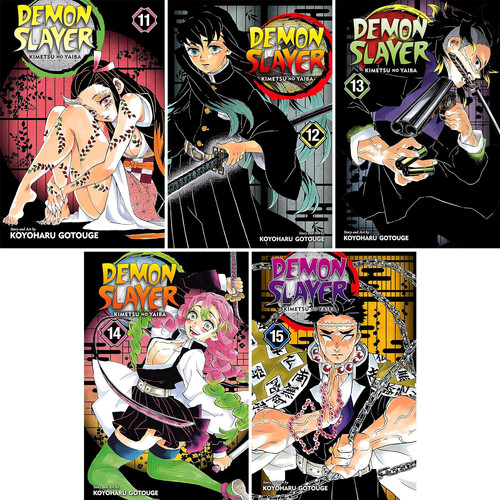 Demon Slayer: Kimetsu no Yaiba. Set of 5 Books. Vol. 11-15 — Koyoharu Gotouge