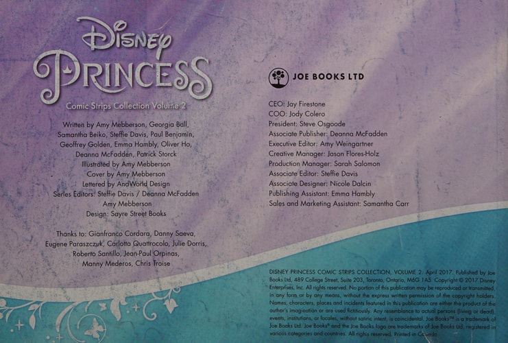 Disney Princess Comic Strips Collection Vol. 2 Comic Strips Collection — Amy Mebberson