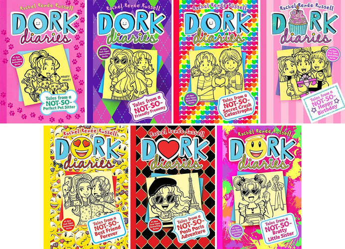 Dork Diaries Series #10-16, Collection Set 7 Books, by Rachel Renée Russell, Hardcover — Rachel Renée Russell