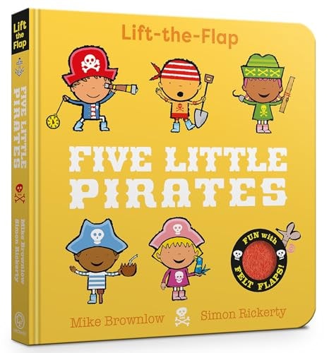 Five Little Pirates A Felt Flaps Book — Mike Brownlow