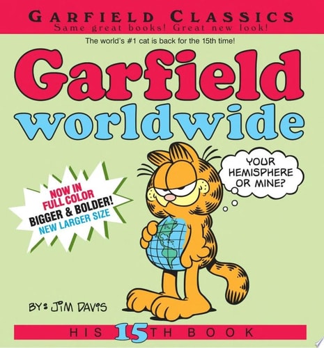 Garfield Worldwide His 15th Book — Jim Davis