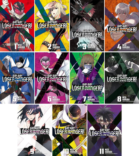 Go! Go! Loser Ranger! Series Vol. 1-11, 11Collection Books Set, by Negi Haruba — Negi Haruba
