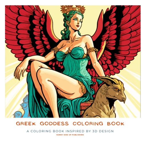Greek Goddess Adult Coloring Book — Publishing, Sunny Side Up