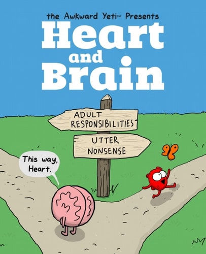 Heart and Brain — The Awkward Yeti; Nick Seluk