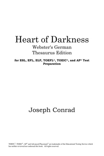 Heart of darkness — Joseph Conrad