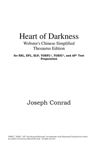 Heart of darkness — Joseph Conrad