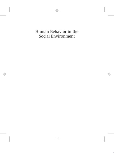 Human Behavior in the Social Environment Theories for Social Work Practice — Bruce A. Thyer