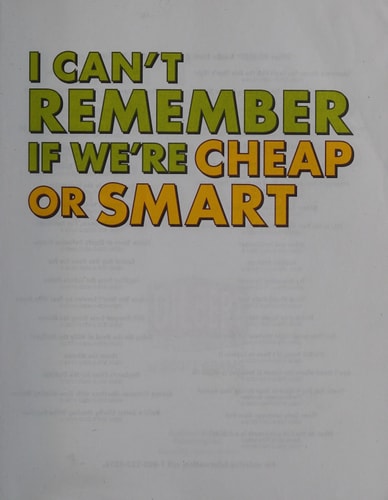 I Can’t Remember If We’re Cheap Or Smart — Scott Adams