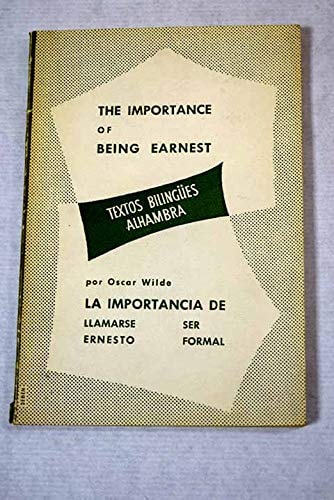 Importance of Being Earnest — Wilde, Oscar