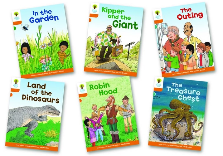 In the Garden, Kippers Aaaand the Giant, The Outing, Land of the Dinosaurs, Robin Hood, The Treasure Chest — Roderick Hunt