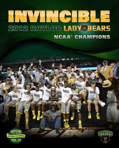 Invincible 2012 Baylor Lady Bears NCAA Champions — Jennifer Reiss Hannah