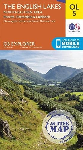 Lake District OS Explorer Active map OL5 The English Lakes – North Eastern area: Penrith, Patterdale & Caldbeck — Ordnance Survey
