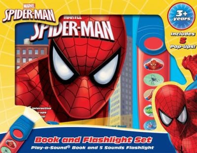 Marvel Spider-Man: Spider-Man Book and 5-Sound Flashlight Set — Pi Kids
