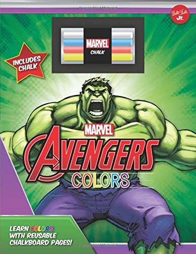 Marvel’s Avengers Chalkboard Colors Learn colors with reusable chalkboard pages! — Walter Foster Jr. Creative Team