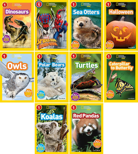 National Geographic Kids Readers, Level 1 Series, 10 Books Collection Set, National Geographic Kids Explore! – Paperback — Laura Marsh 9781426307751 9781426376856