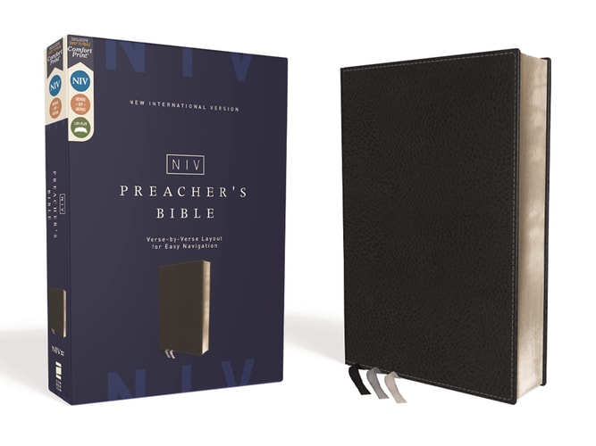NIV Preacher’s Bible Verse-By-Verse Format [Black] — Zondervan