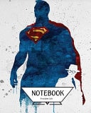 Notebook Journal Graph,Line,Blank No Lined : Watercolor Superman V. 2 Pocket Notebook Journal Diary, 120 Pages, 8 X 10 (Notebook Journal) — Freedom Life
