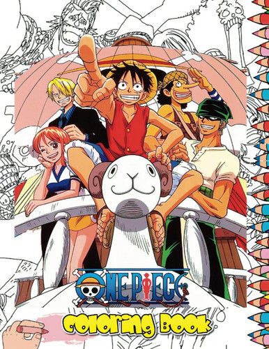 Óne Píece Coloring Book: 100 Coloring pages For All Fans, Anime Coloring Book With Óne Píece Beautiful Coloring — Abbile, Gwin